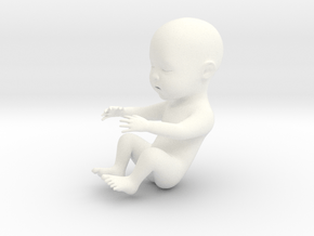 Baby in 5cm Passed in White Processed Versatile Plastic
