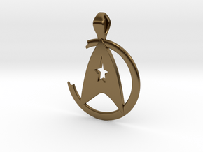 Khan Pendant - Star Trek in Polished Bronze