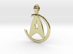 Khan Pendant - Star Trek in 18k Gold Plated Brass