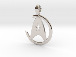 Khan Pendant - Star Trek in Rhodium Plated Brass