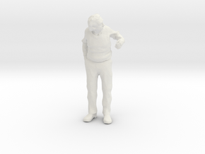 1:48 Scale Albert leaning out a door in White Natural Versatile Plastic