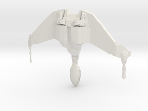 1/7000 Frigate Kvort (wings up) in White Natural Versatile Plastic