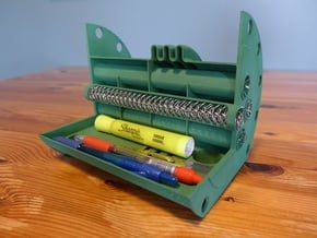 Shell and Tube Heat Exchanger Pen Holder in Green Processed Versatile Plastic