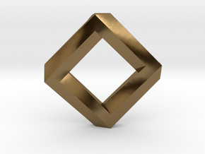 rhombus impossible in Polished Bronze