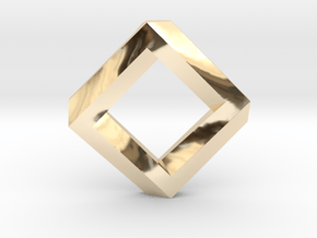 rhombus impossible in 14k Gold Plated Brass