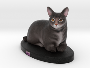 Custom Cat Figurine - Ro in Full Color Sandstone