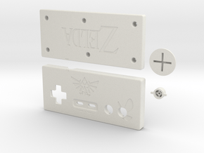 Zelda-style NES-controller in White Natural Versatile Plastic