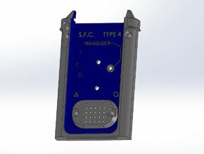 Chest Box Communicator - Upper Half in White Processed Versatile Plastic