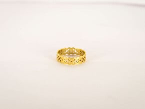 Celtic Ring Size 5 in Polished Brass
