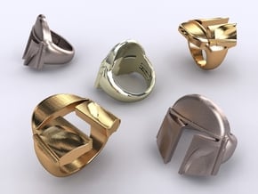 Boba Fett ring in Polished Bronzed Silver Steel