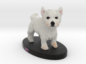 Custom Dog FIgurine - Ari in Full Color Sandstone