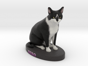 Custom Cat Figurine - Bebo in Full Color Sandstone