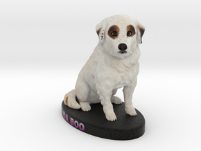 Custom Dog Figurine - Boo in Full Color Sandstone