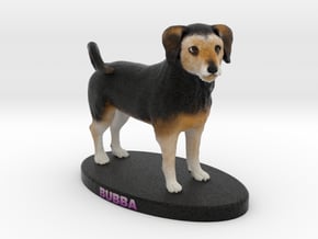 Custom Dog Figurine - Bubba in Full Color Sandstone
