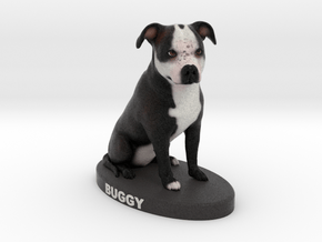 Custom Dog Figurine - Buggy in Full Color Sandstone