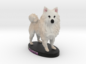 Custom Dog Figurine - Casper in Full Color Sandstone