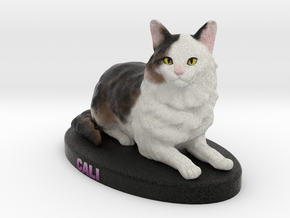 Custom Cat Figurine - Cali in Full Color Sandstone