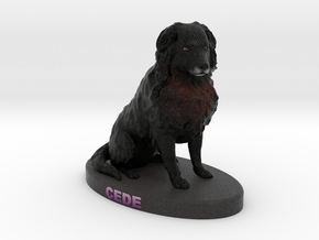 Custom Dog Figurine - Cede in Full Color Sandstone