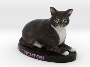 Custom Cat Figurine - Crichton in Full Color Sandstone