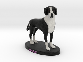 Custom Dog Figurine - Vogue in Full Color Sandstone