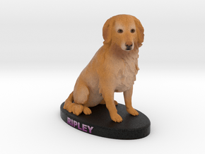 Custom Dog Figurine - Ripley in Full Color Sandstone