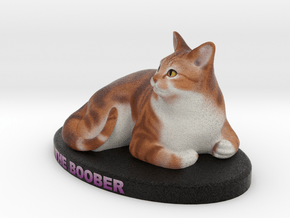 Custom Cat Figurine - TheBoober in Full Color Sandstone