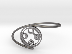 Belinda - Bracelet Thin Spiral in Polished Nickel Steel