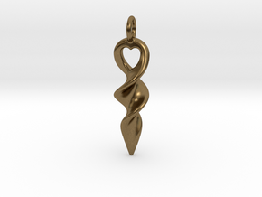 Horn lucky in Natural Bronze