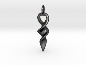 Horn lucky in Polished and Bronzed Black Steel