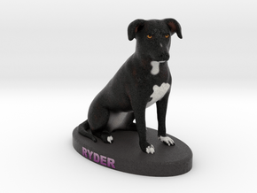 Custom Dog Figurine - Ryder in Full Color Sandstone