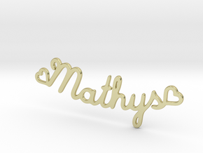 Mathys Pendant in 18k Gold Plated Brass