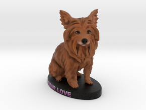Custom Dog Figurine - Radar in Full Color Sandstone