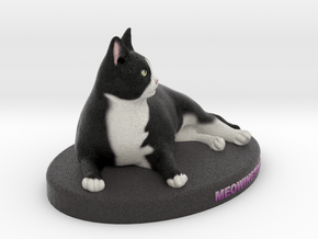 Custom Cat Figurine - Meowingtons in Full Color Sandstone