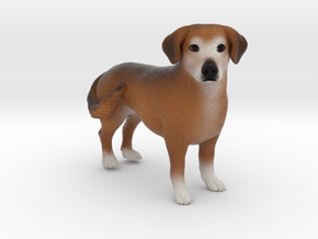 Custom Dog Figurine - Mell in Full Color Sandstone