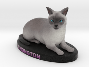 Custom Cat Figurine - Lexington in Full Color Sandstone