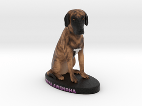 Custom Dog Figurine - MayaAviendha in Full Color Sandstone