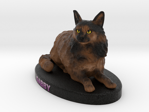 Custom Cat Figurine - Gabby in Full Color Sandstone
