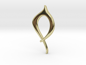 Calla Lily Pendant for Necklace in 18k Gold