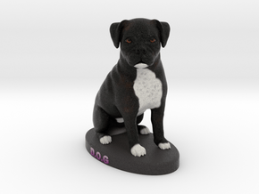 Custom Dog Figurine - Dog in Full Color Sandstone