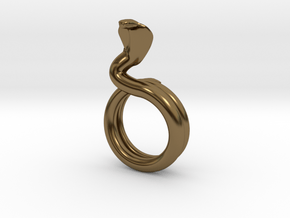 Cobra Ring Size 6ish in Polished Bronze