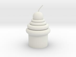 Mirror Cupcake in White Natural Versatile Plastic