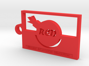 Team Fortress 2 Red Team Keychain in Red Processed Versatile Plastic