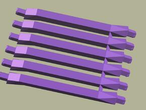 6 short purple, joined in Purple Processed Versatile Plastic