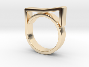 Adjustable ring for men. Model 8. in 14K Yellow Gold
