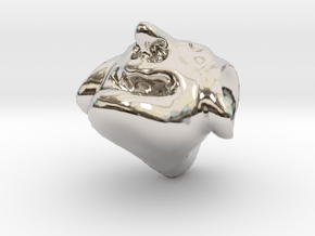 8376 in Rhodium Plated Brass