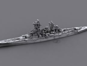 1/1200 WWII Japanese Battleship Ise 1941 3D Printed Gray 