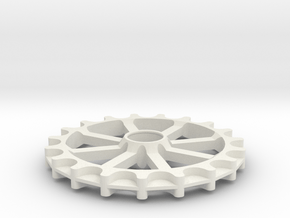 Idler for GT2-11 belt - 19 teeth, 11 mm pitch in White Natural Versatile Plastic