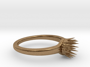 Thorns Of The Sea Ring Size 8 (Stronger) in Natural Brass