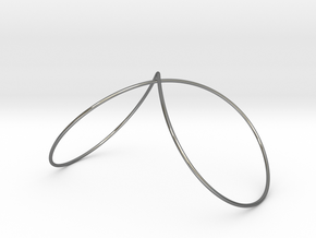 Infinity Wire Bangle in Fine Detail Polished Silver