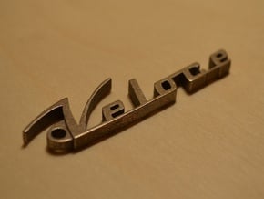 Veloce Keychain in Polished Bronzed Silver Steel
